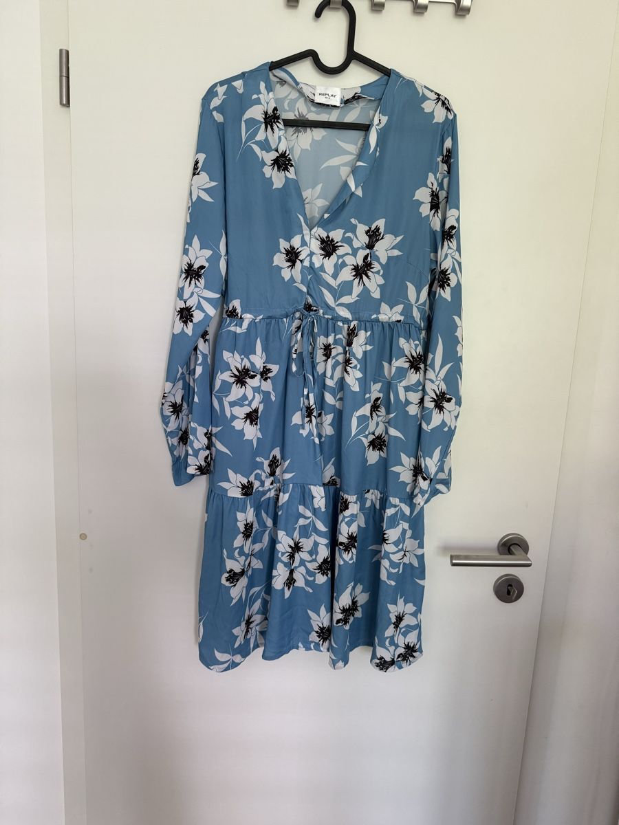 Replay Vestiti: Robe Replay fleurie bleu taille M – Nuovo (secondo la descrizione) da Genève venduto da acr_88hl
