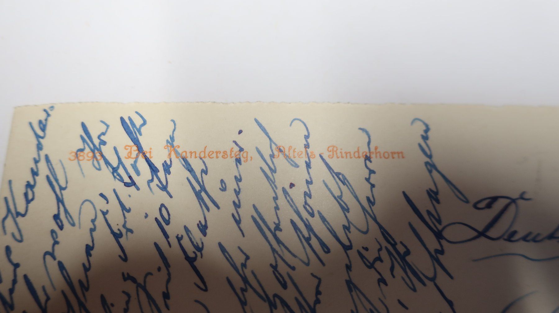 Cartoline postali: Bei Kandersteg Alteis Rinderhorn  1928 – Usato da Cormoret venduto da Pascalll2001 6
