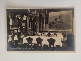 Alte Ansichtskarte Herrenstube im Schloss Sargans ungelaufen