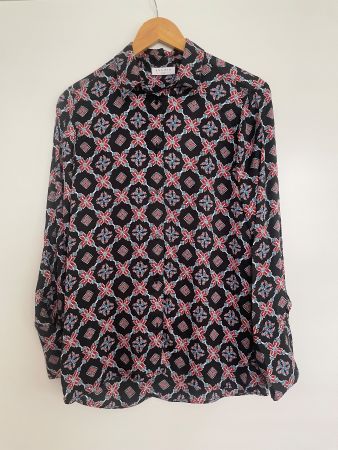 Sandro Bluse schwarz mit Muster