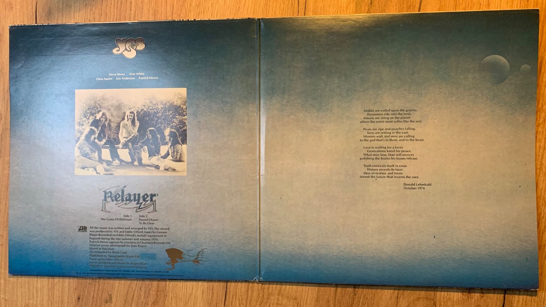 Dischi in vinile: YES - RELAYER...OG GER 1974...VG+/VG++ – Usato da Gals venduto da Diskopatshop 2