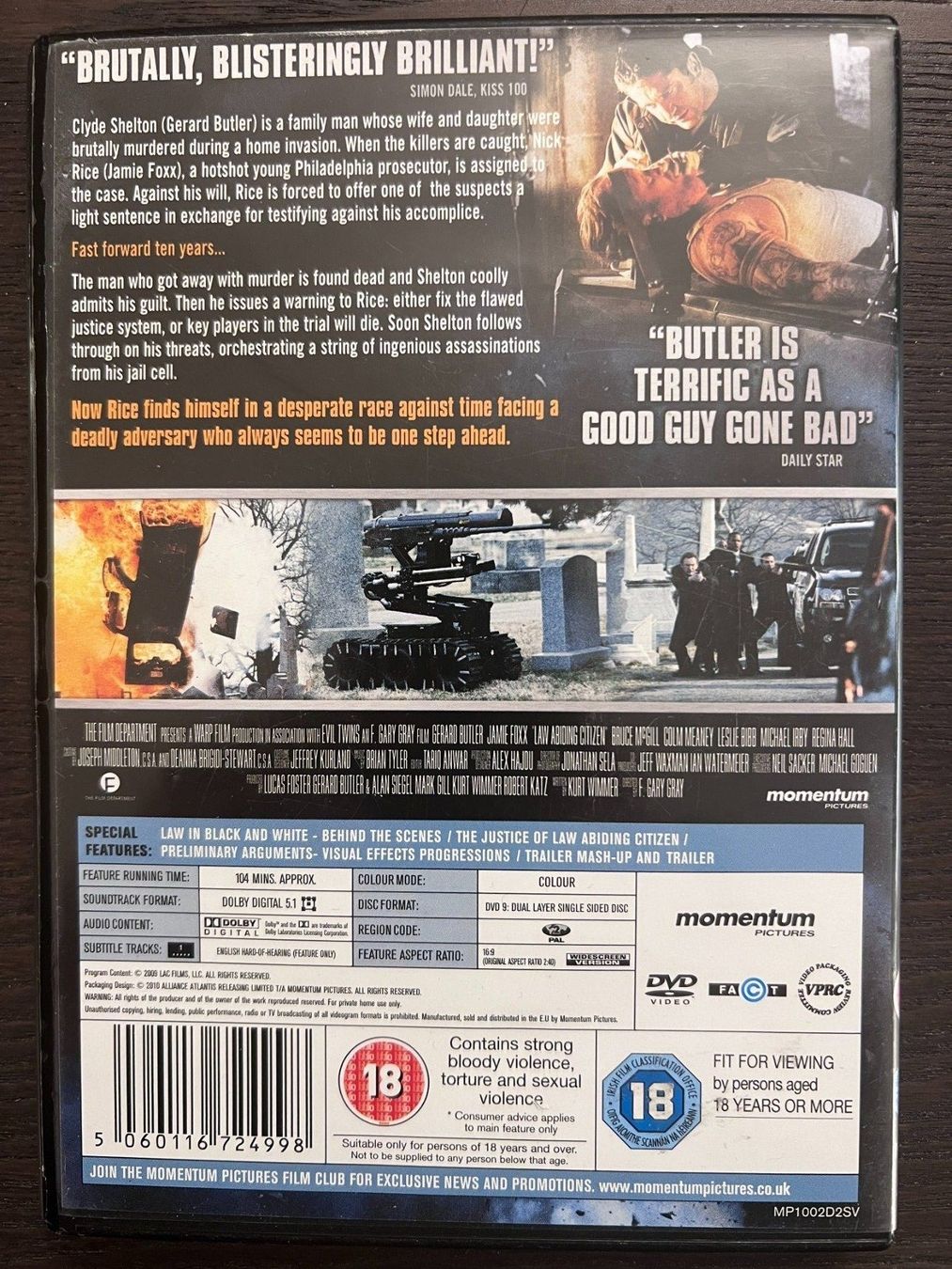 Tutti i DVDs: Law Abiding Citizen (Englisch) – Usato da Zürich venduto da FilmFreunde 1