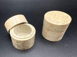 Elegante Vintage Seifenstein-Boxen - 2er-Set