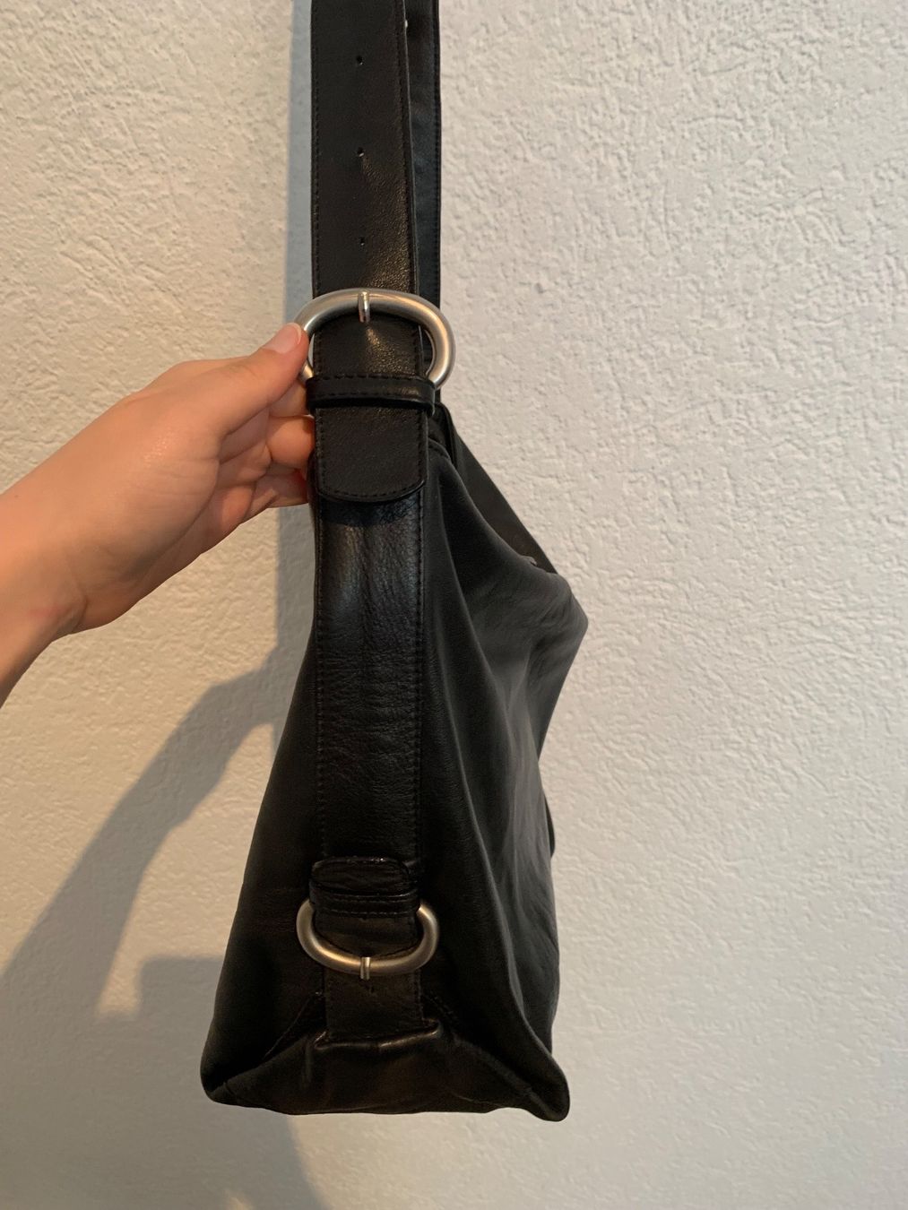 Borse da donna: Lupo echt Leder Tasche Beuteltasche schwarz – Usato da Fislisbach venduto da KolibriSecondhand 5