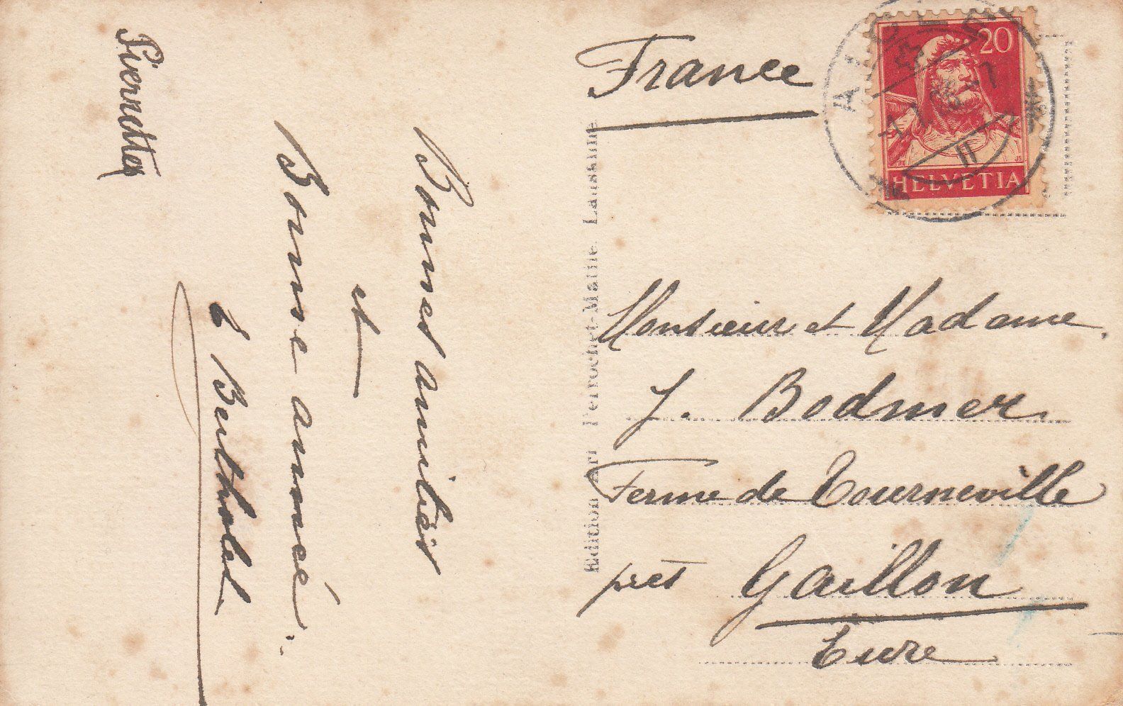 Ansichtskarten: Aigle 1926 – Gebraucht aus Bürglen TG von StampGraf 1