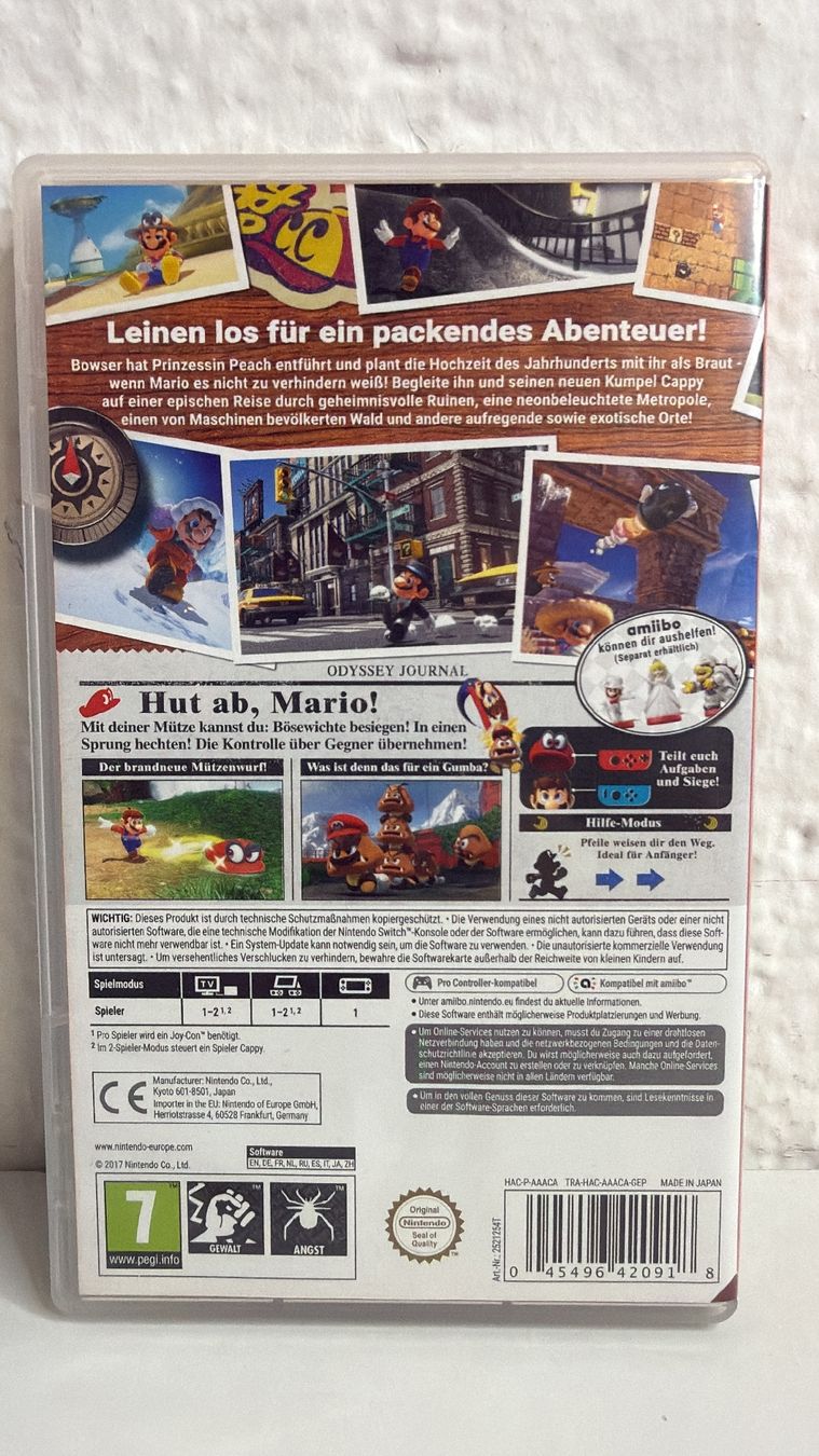 Super Mario Odyssey für Nintendo Switch (Gebraucht) in Ehrendingen für ...