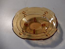 Schöne Vintage Glasschale, Herbstdeko, Top Zustand!