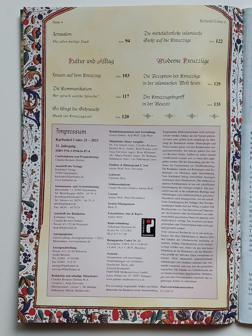 Zeitschriften & Magazine: Karfunkel Codex Nr. 21 - Die Kreuzzüge – Gebraucht aus Liebefeld von Helveticus6 2