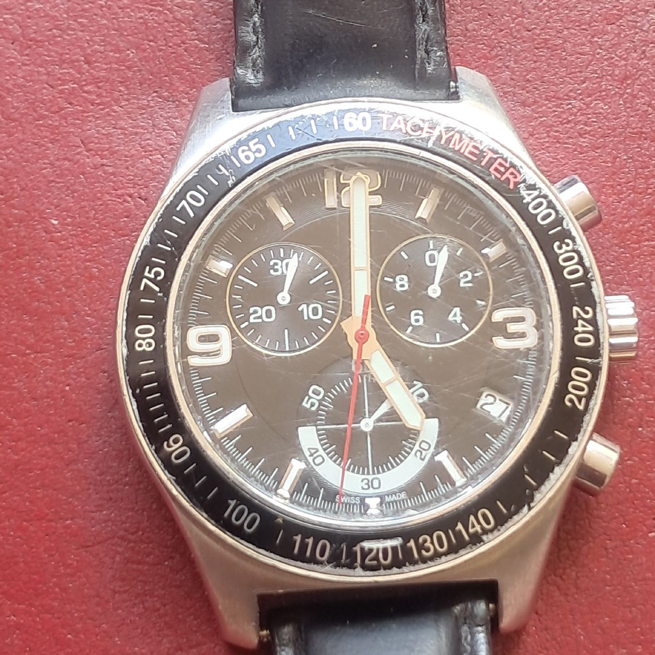Montres: Chronograph Uhr Lederalarm – D'occasion à Dietikon par una_y6wy 1