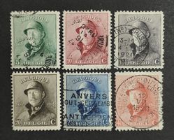 Belgien 1919, King Albert, LoT gestempelt
