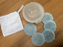 JEMAKO - Abschmink-Pads in Dose mit Waschsack, 5er Set