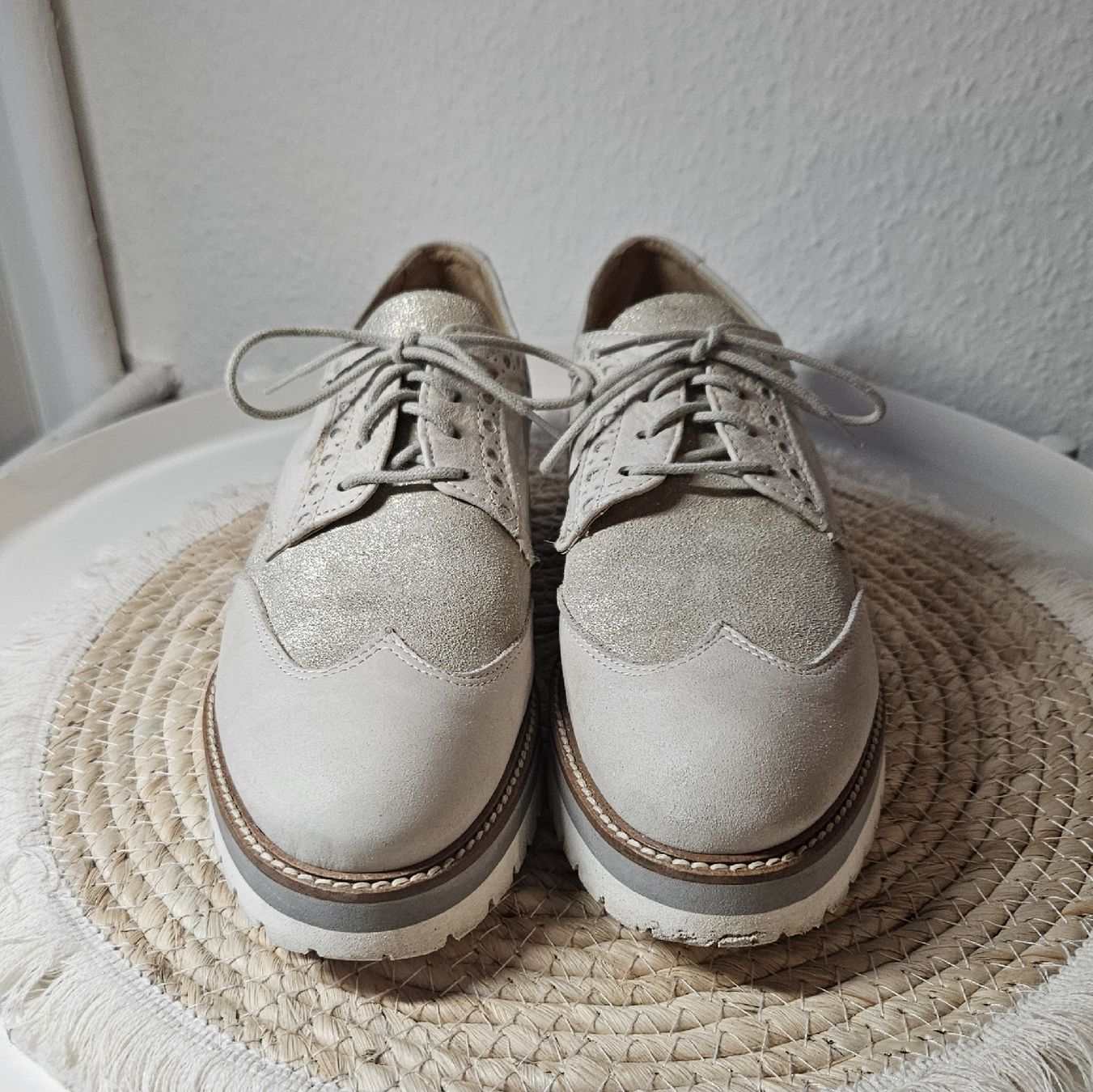 Scarpe da donna: Derbies beige en cuir – Nuovo (secondo la descrizione) da Nyon venduto da nay_y72c 4