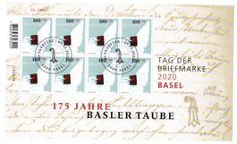 2020, feuillet obl. 1er jour Tag der Briefmarke Basel