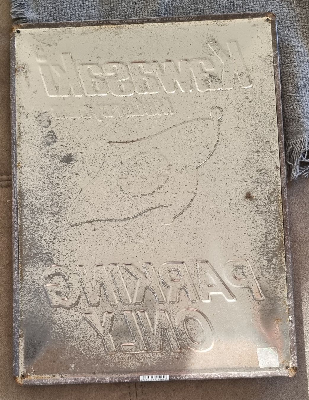 Insegne: Blechschild Nostalgic-Art Kawasaki Parking Only – Usato da Neuenegg venduto da muenzenweber-ch 1