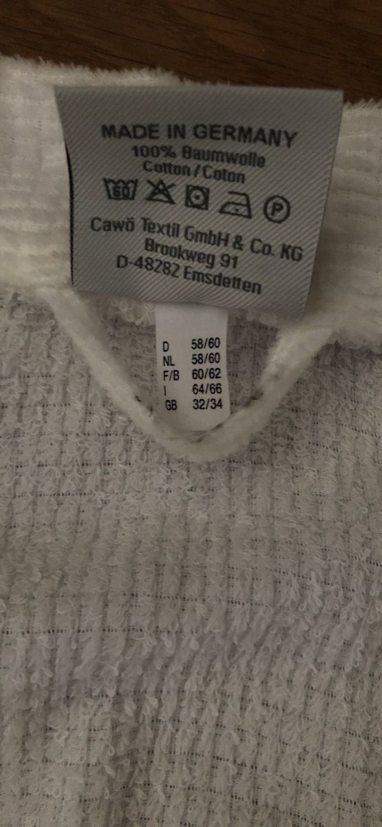 Accappatoi: Bademantel Cawo 58/60 – Nuovo (secondo la descrizione) da Liestal venduto da ell_6xc7 3