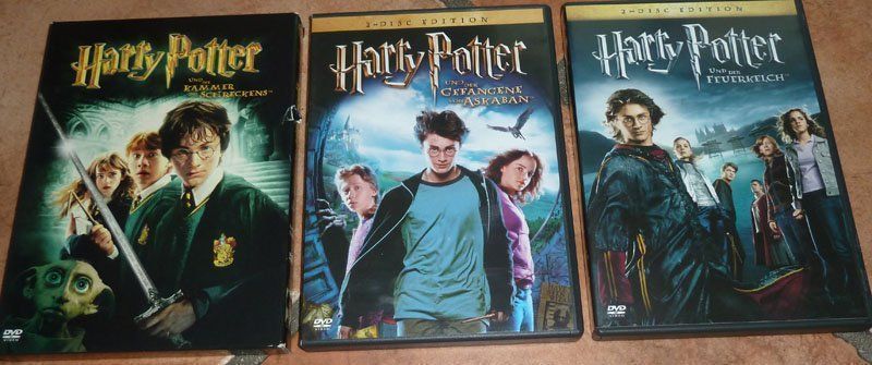 Tutti i DVDs: 3 DVD-Filme Herry Potter – Usato da Ruggell venduto da Btt