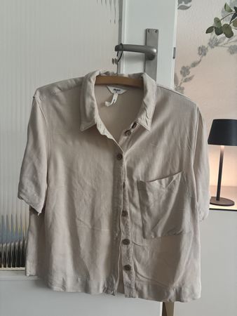 BEIGES LEINENHEMD VON OBJECT 