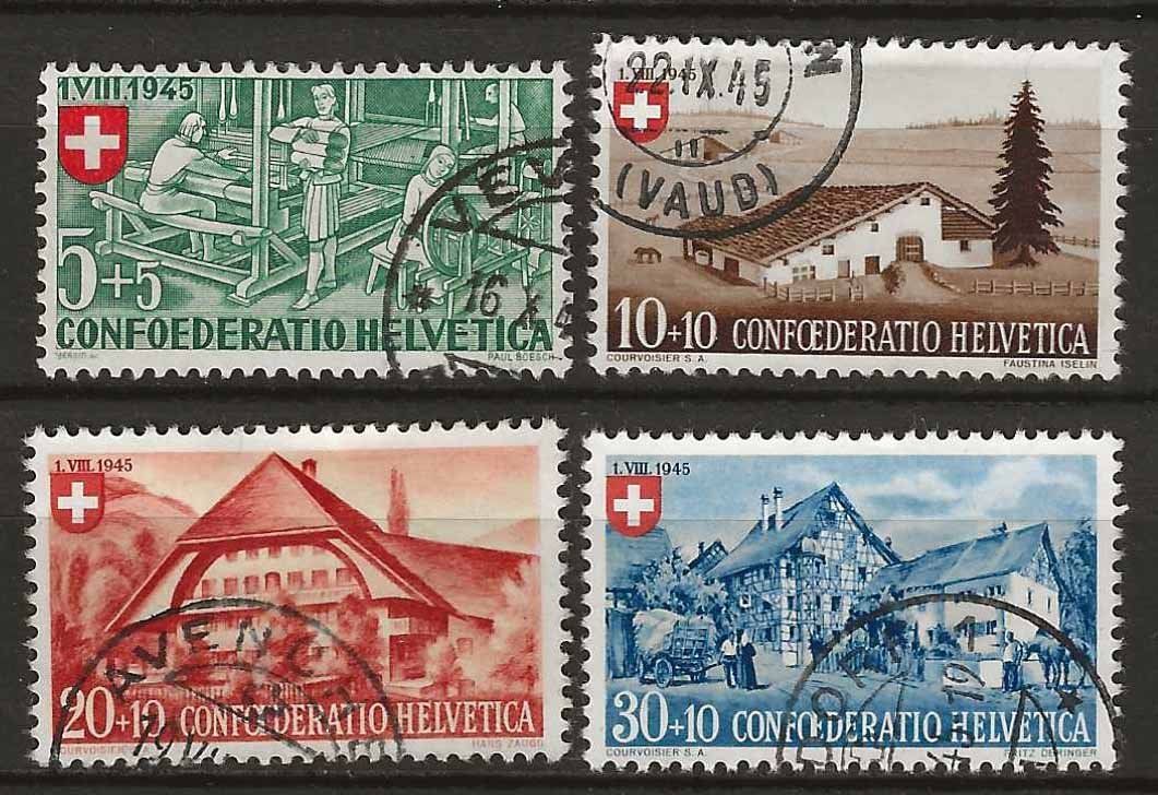 Tutti i francobolli: PP045 - Pro Patria 1945 obl. – Usato da Trélex venduto da Phil_Albert