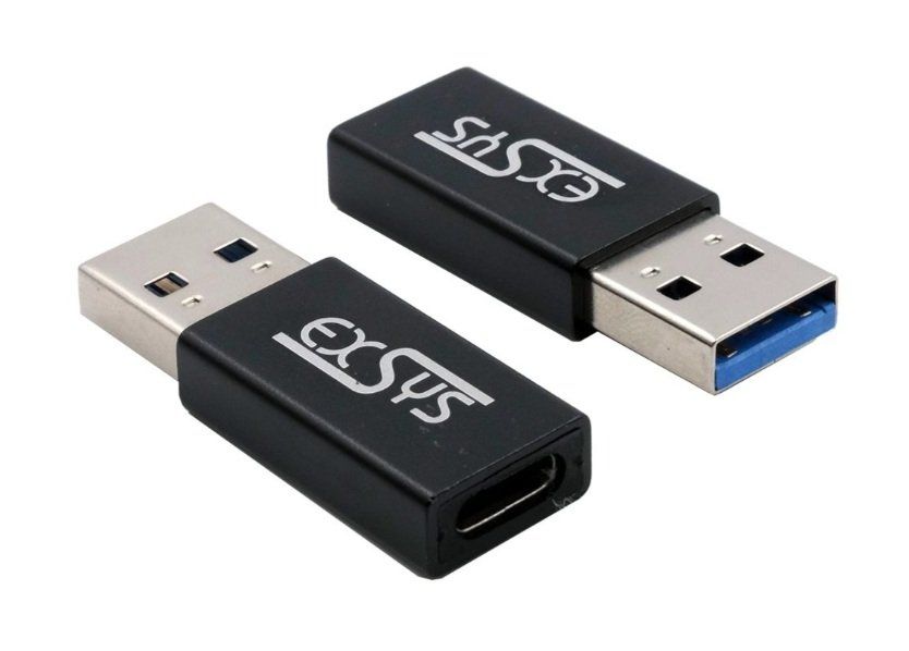 Unità & Adattatore: Exsys USB 3.2 Gen 1/2 USB-A Stecker - USB-C Buchse - Adapter – Nuovo e nell'imballaggio originale da Winterthur venduto da YaV 7