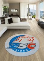 ZSC Lions Zürich Logo wunderschöner flauschiger Teppich