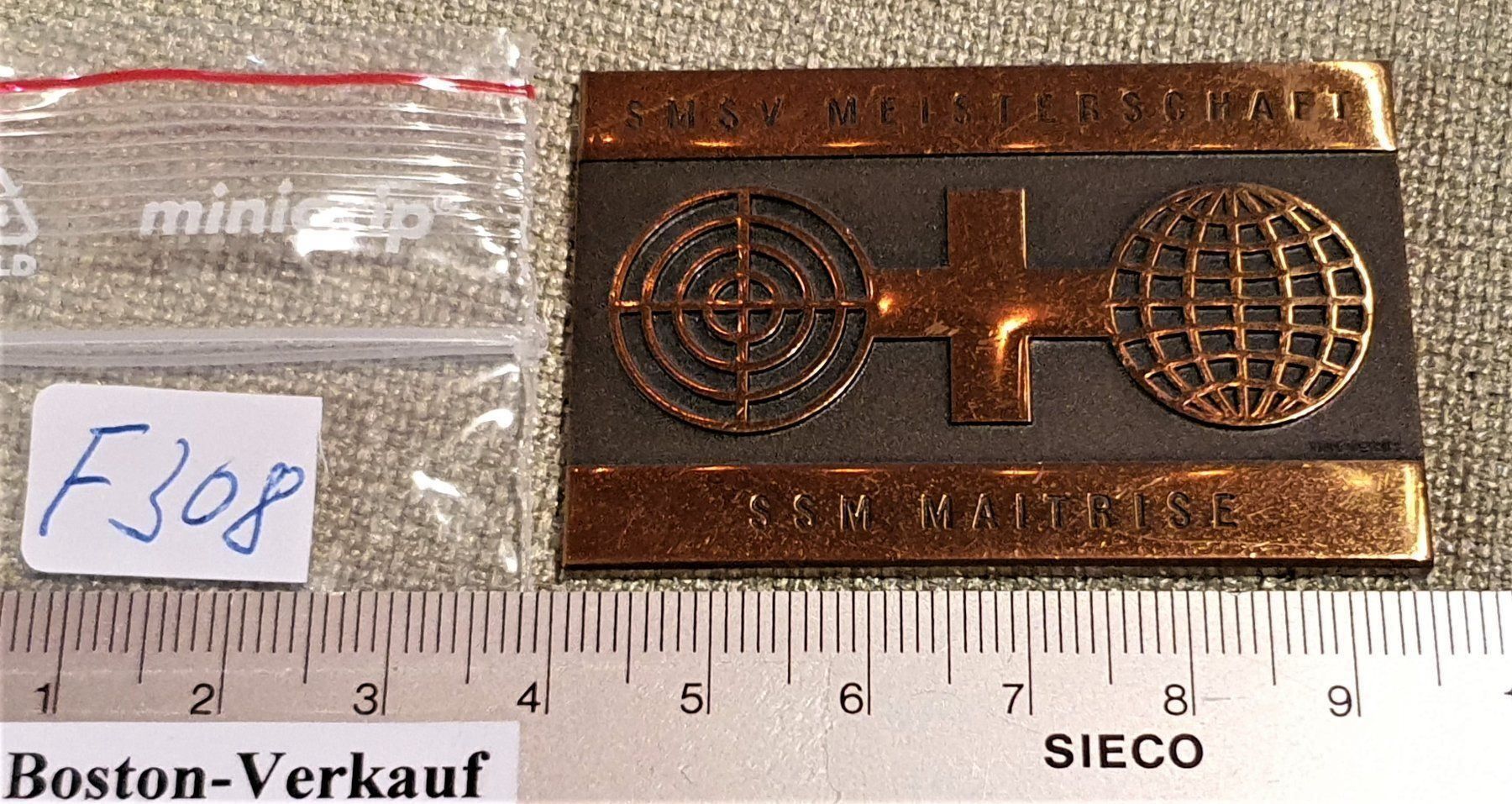 Medaillen: F308 - SMSV Meisterschaft SSM Maitrise – Gebraucht aus Reinach BL von Boston-Verkauf 5