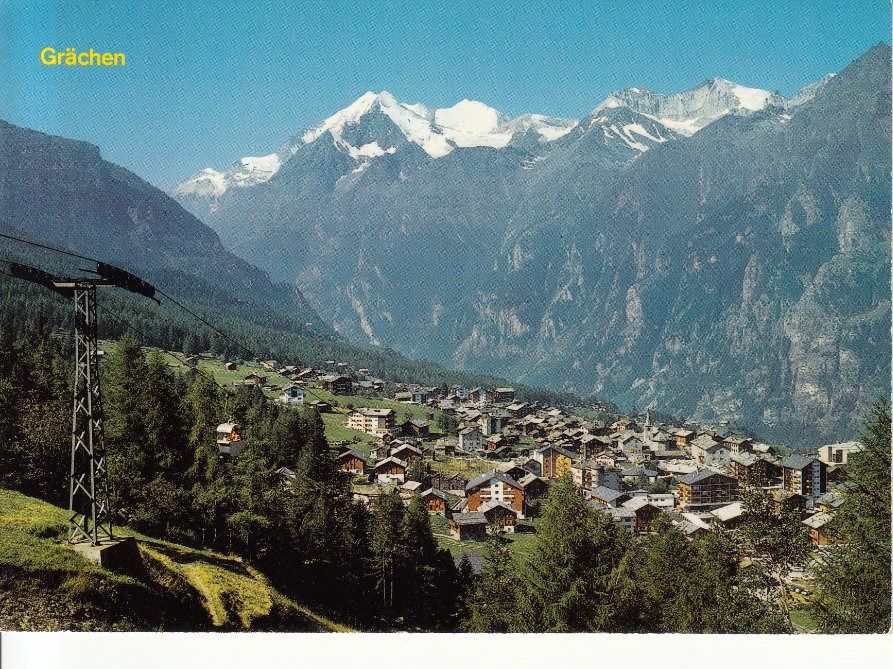 Cartoline postali: Grächen 1985 – Usato da Bürglen TG venduto da StampGraf