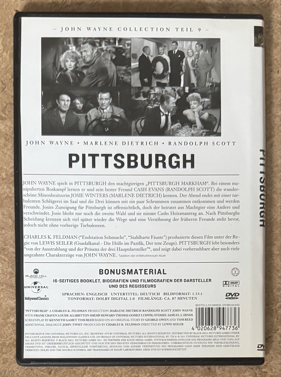 Tutti i DVDs: PITTSBURGH  – Nuovo (secondo la descrizione) da Dietikon venduto da AndreaSch01 1