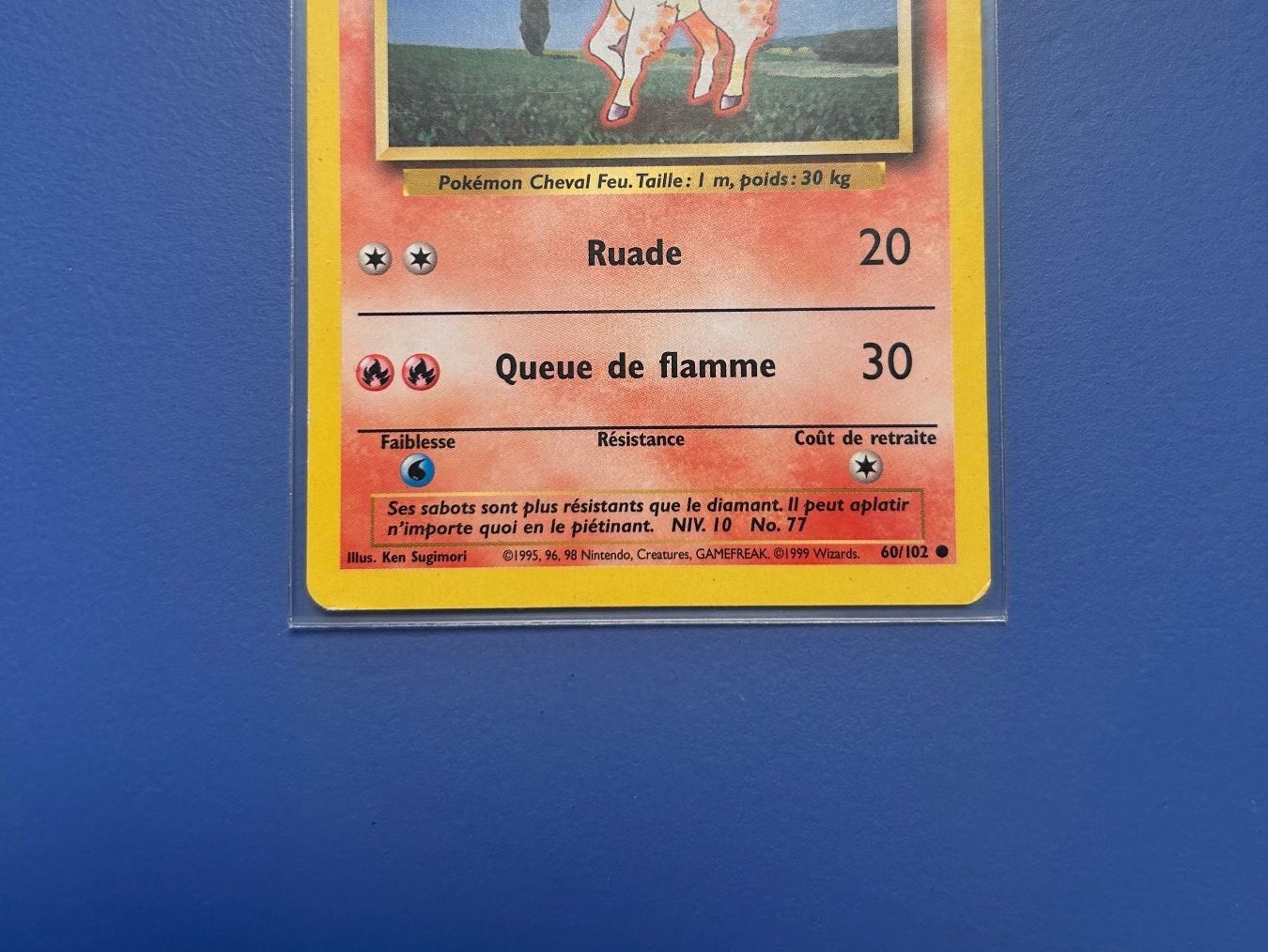 Pokémon Carte collezionabili: Pokémon Ponyta 60/102 Set de base FR – Usato da Schlieren venduto da happymerchant64 3
