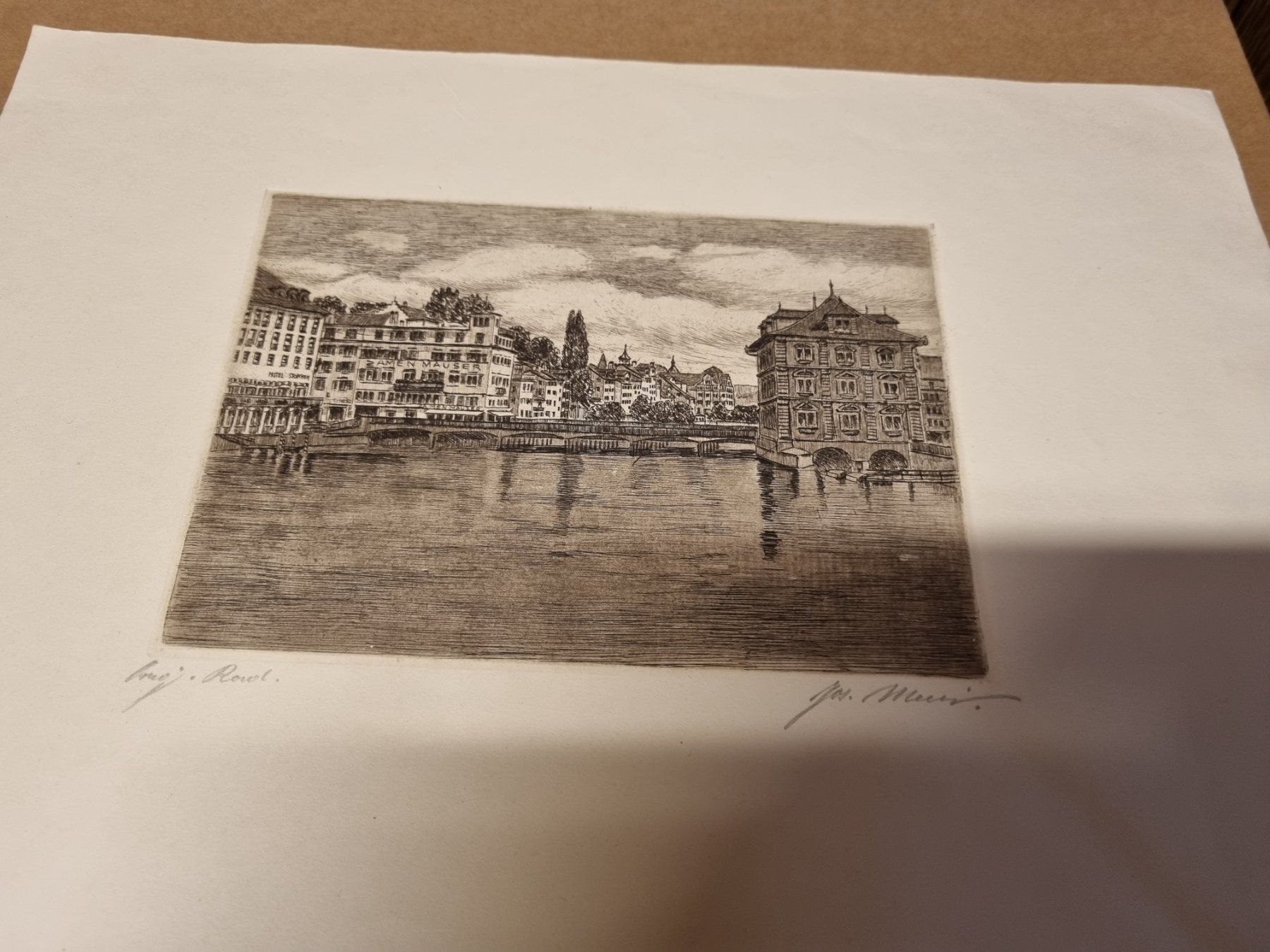 Grafica & Litografie: Original Radierung Signiert – Usato da Schaffhausen venduto da Leveron13 1