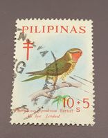 Philippinen 1969 gegen Tuberkulose , Vogel briefmarke
