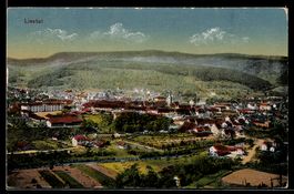 AK Liestal, Panorama der Stadt mit Kirche