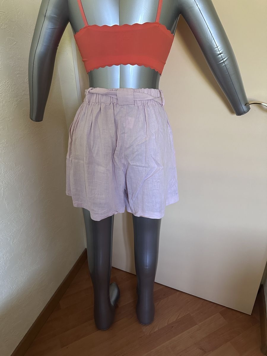 Pantaloni: Short rose neuf L viscose et lin – Nuovo e nell'imballaggio originale da Boussens venduto da sko_9w6t 1