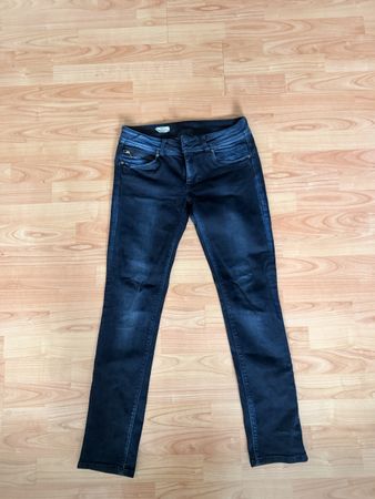 Pepe Jeans Damen Jeans Slim Fit dunkelblau Regular Waist