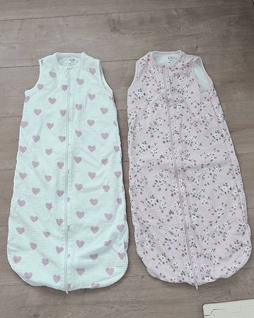 2 Baby Mädchen Schlafsack 1.0 Tog  90 cm