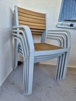 Gartenstühle IKEA SJÄLLAND stapelbar, 4 Stück, gebraucht