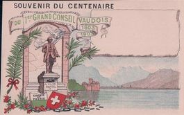 Centenaire Vaudois 1903-1903 Major Davel Litho (19)