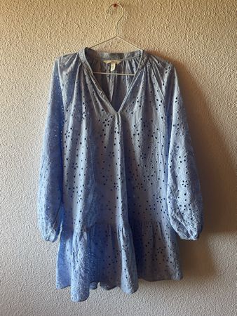 Leichtes Kleid / H&M (Hellblau) – Gr. XS (passt auch S-M)