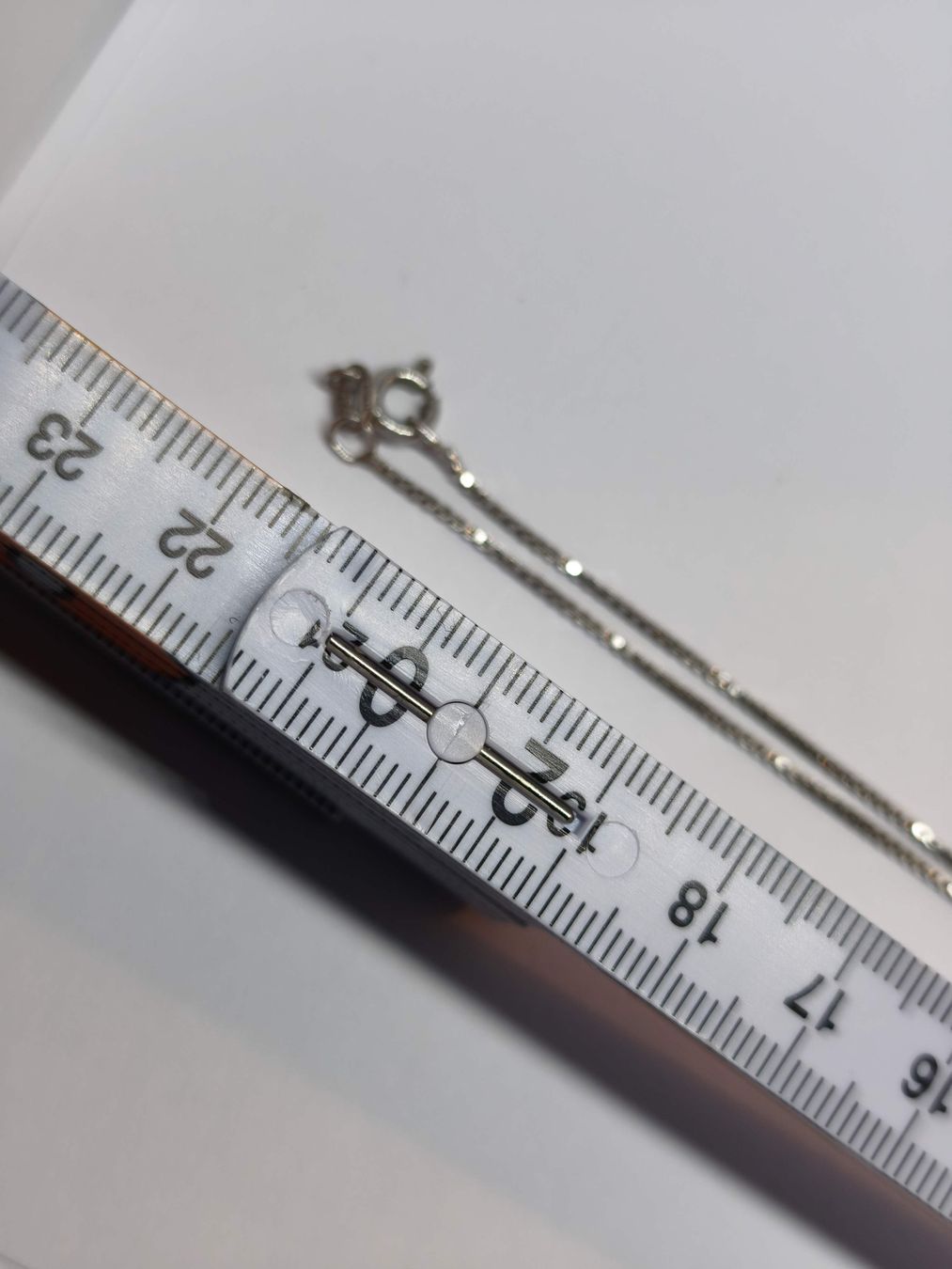 Catenine: Silberkette Boxchain 925 Sterling Länge ca. 44cm  – Usato da St. Gallen venduto da GIULESGG 6