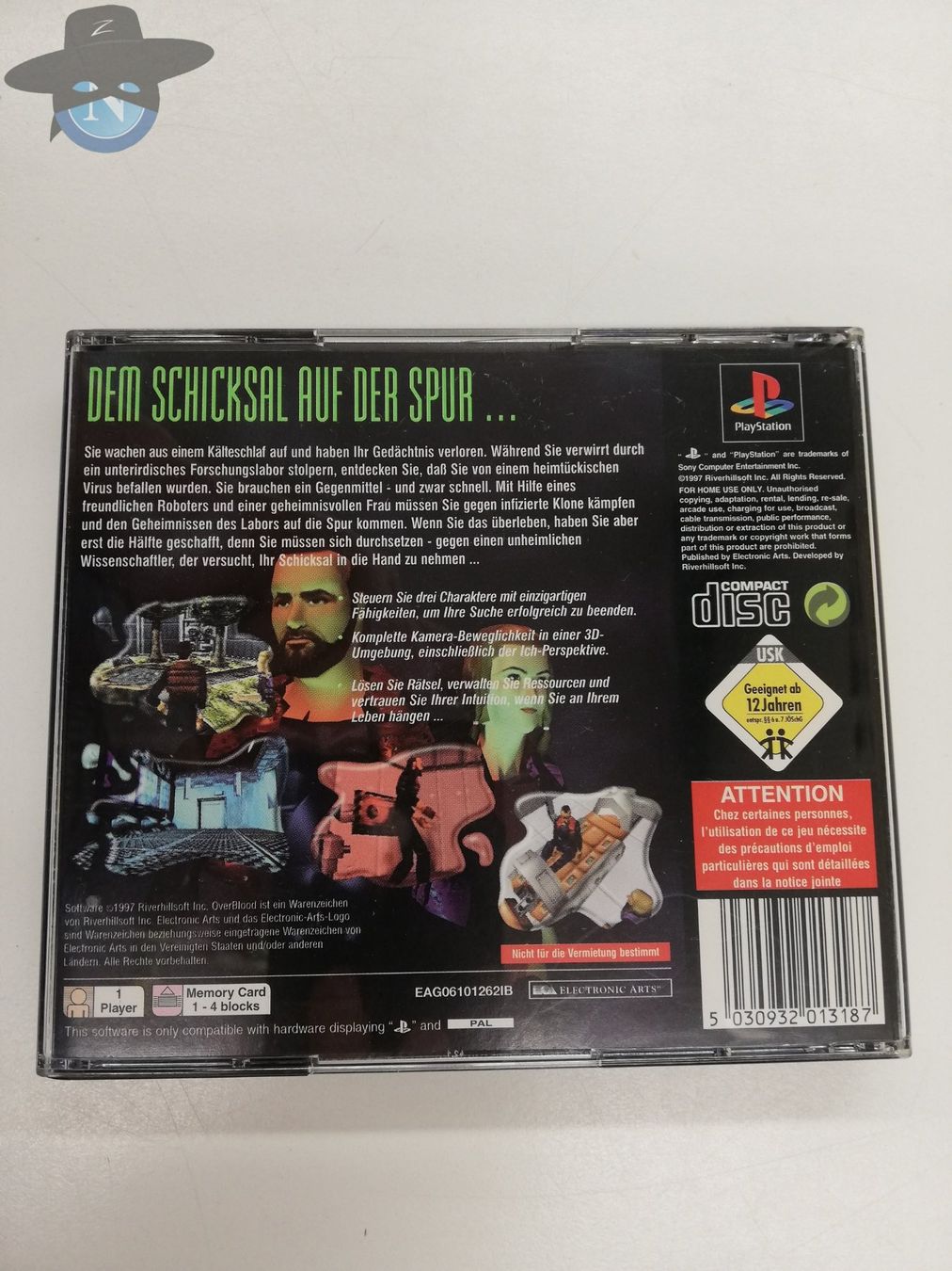 Sony Giochi: OverBlood / Sony Playstation 1 PSX PS1 – Usato da St. Gallen venduto da zorro_dc 1