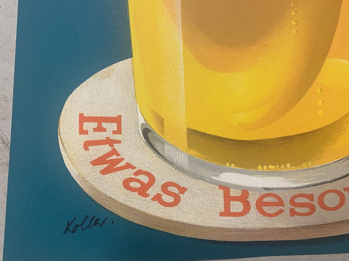 Poster & Bilder: Altes Plakat Bockbier Brauerei – Gebraucht aus Mosnang von Goldwasser 1