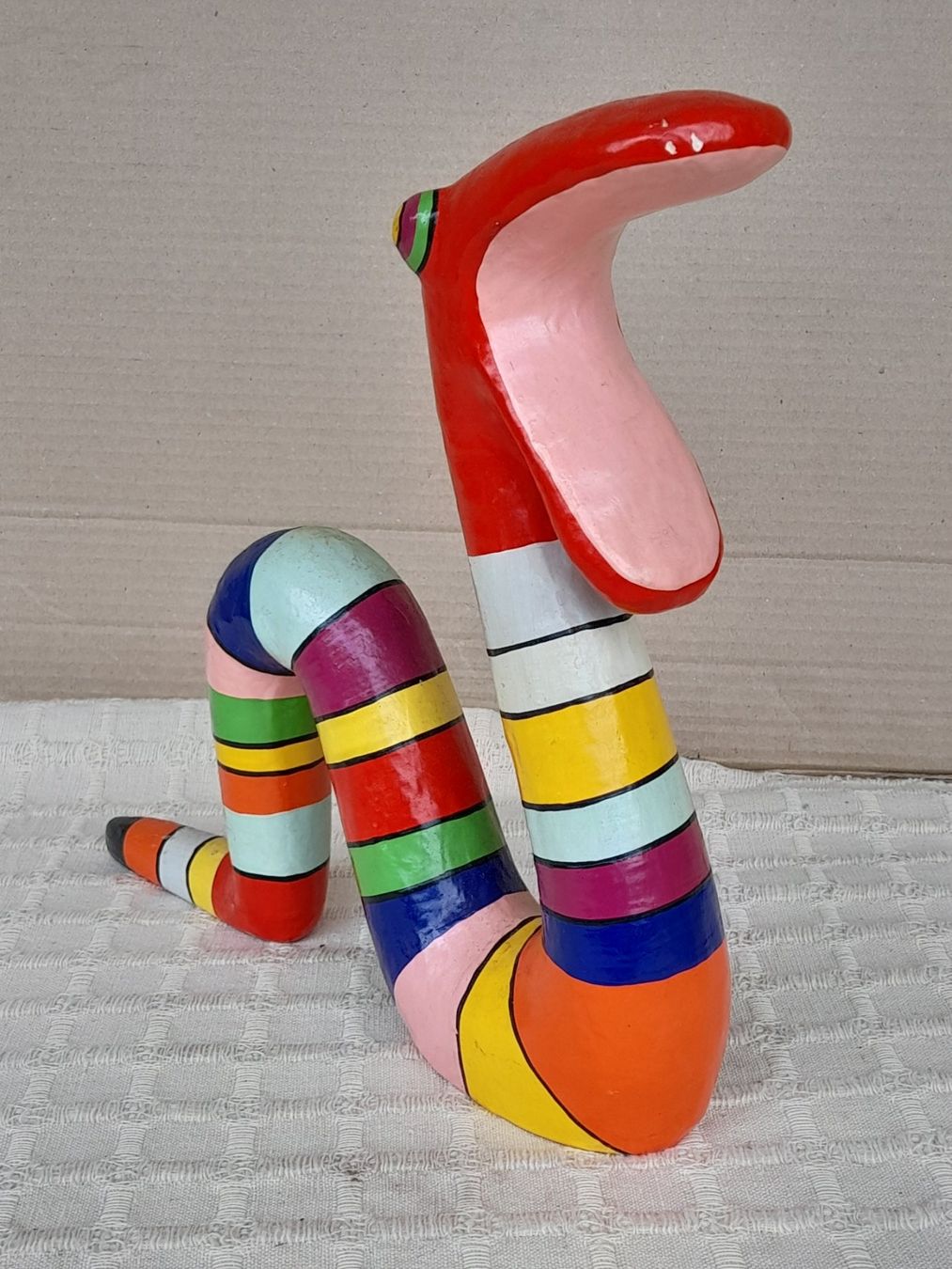 Figuren: Skulptur Schlange bunt – Gebraucht aus Thun von  9