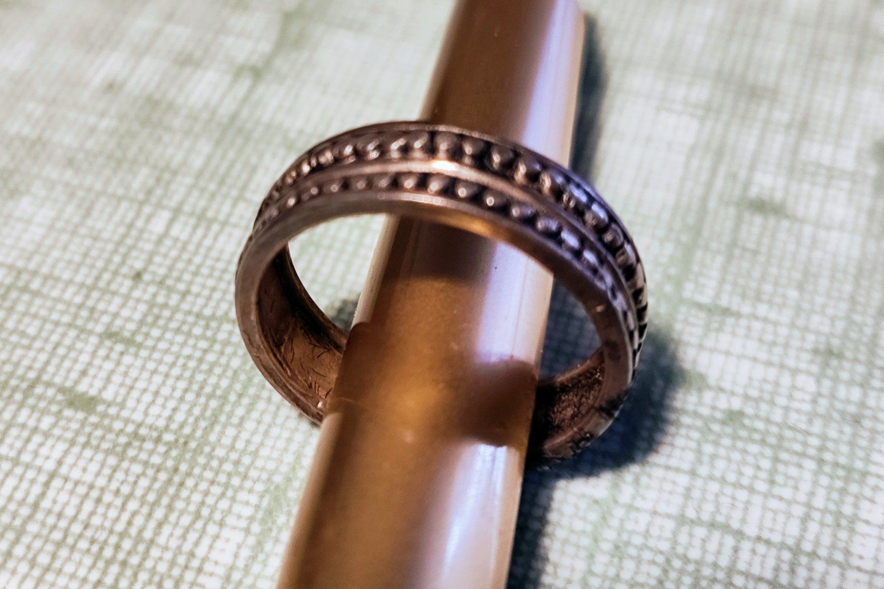 Anelli: Bague ethnique en argent - pointillé Taille 50 – Usato da Carouge GE venduto da for_8yym 3