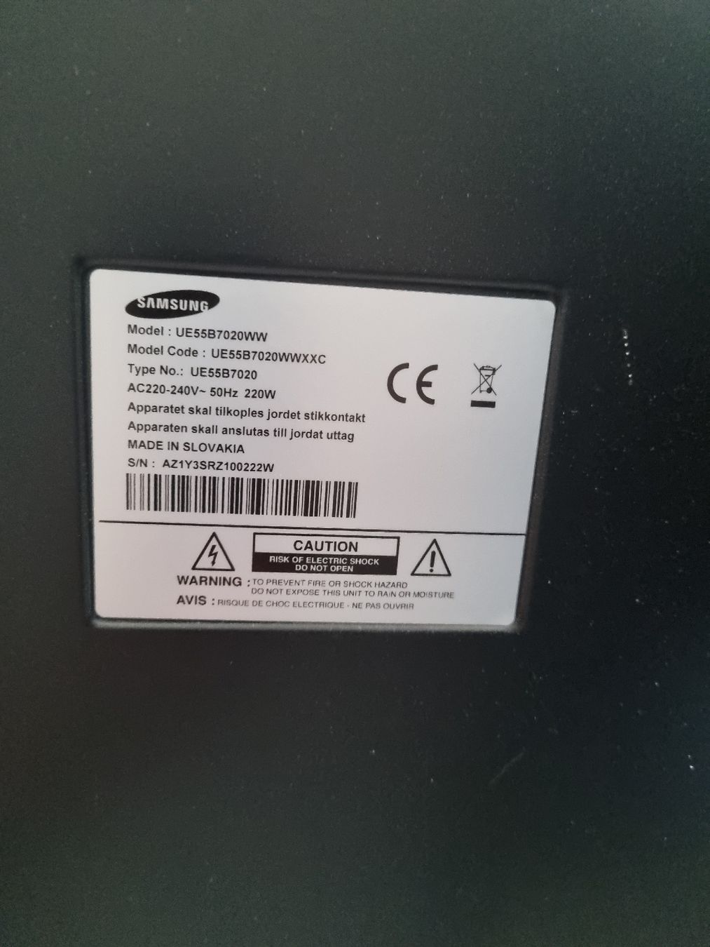 Samsung Appareils TV: Fernseher Samsung 55" – D'occasion à Altendorf par Tolunay96 1