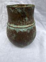 Antiker Bronze Topf/Vase mit Grünspan Patina, Antik!