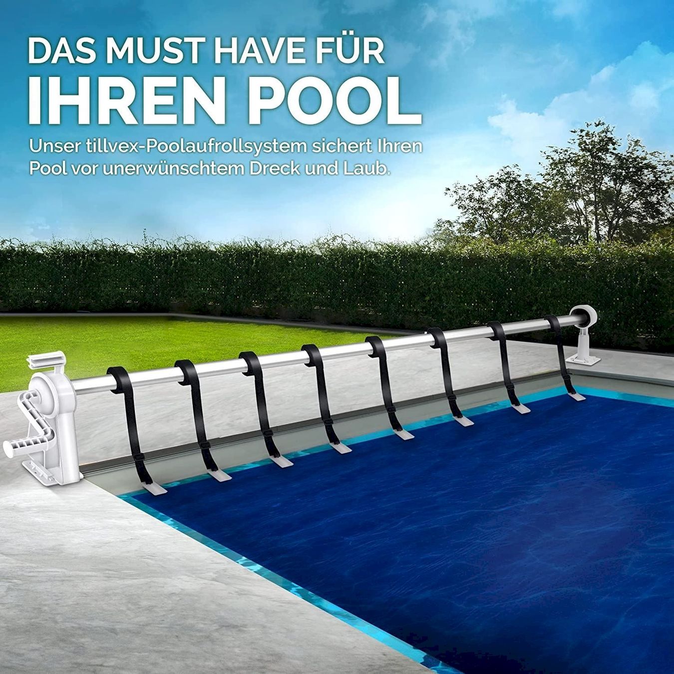 Schwimmbad: tillvex Pool Aufroller 1,05 - 6,15 m – Neu und originalverpackt aus Bottighofen von zaap 1
