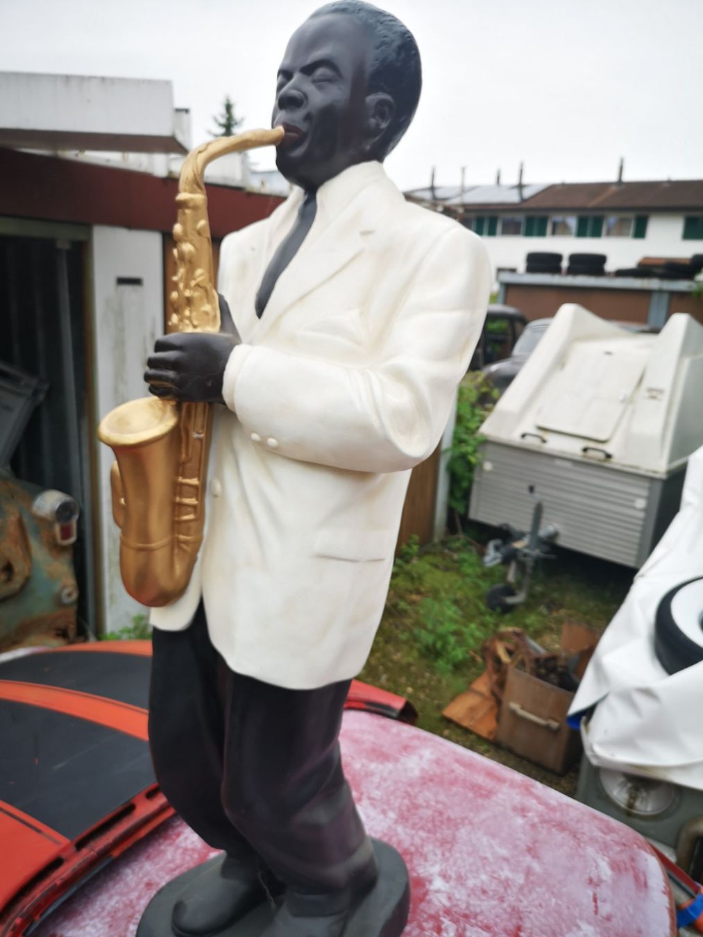Statuette: Jazzmusiker – Nuovo e nell'imballaggio originale da Möhlin venduto da Highwaytom 2