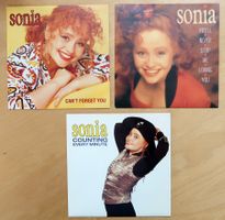 SONIA - 3 VINYL SINGLES (NM)