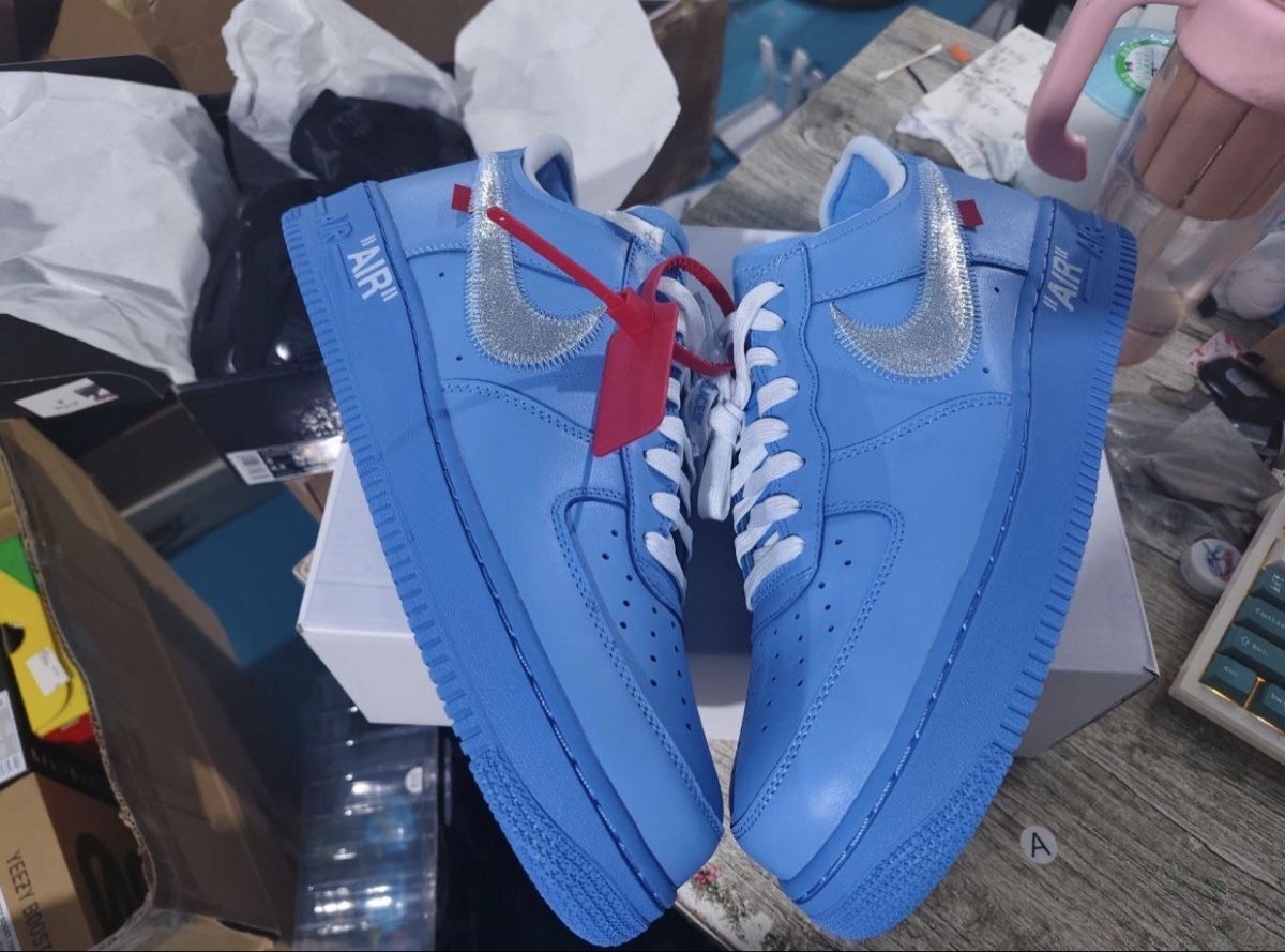 Off-White Scarpe da uomo: Nike Air Force 1 niedrig Off-White MCA hellblau – Nuovo (secondo la descrizione) da Sattel venduto da leo_nl98 4