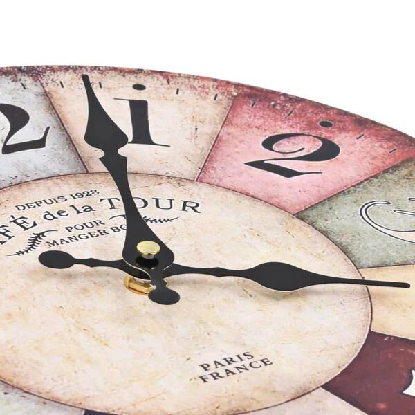 Orologi da terra & Orologi da parete: Wanduhr Vintage Bunt 30 cm – Nuovo e nell'imballaggio originale da Bühler venduto da DealHaus_Ostschweiz 2