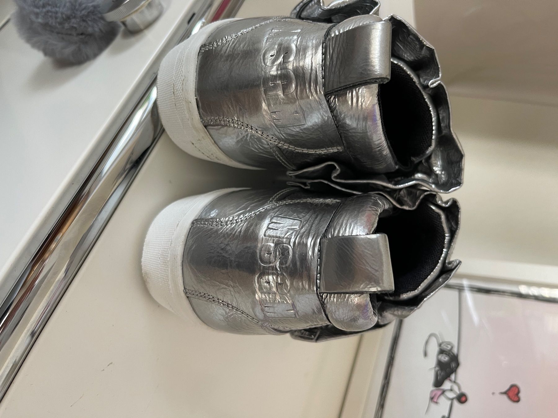 MSGM Scarpe da donna: MSGM Sneaker 41 Leder Silber NP 590 CHF – Nuovo (secondo la descrizione) da Zuerich venduto da Moochie 6